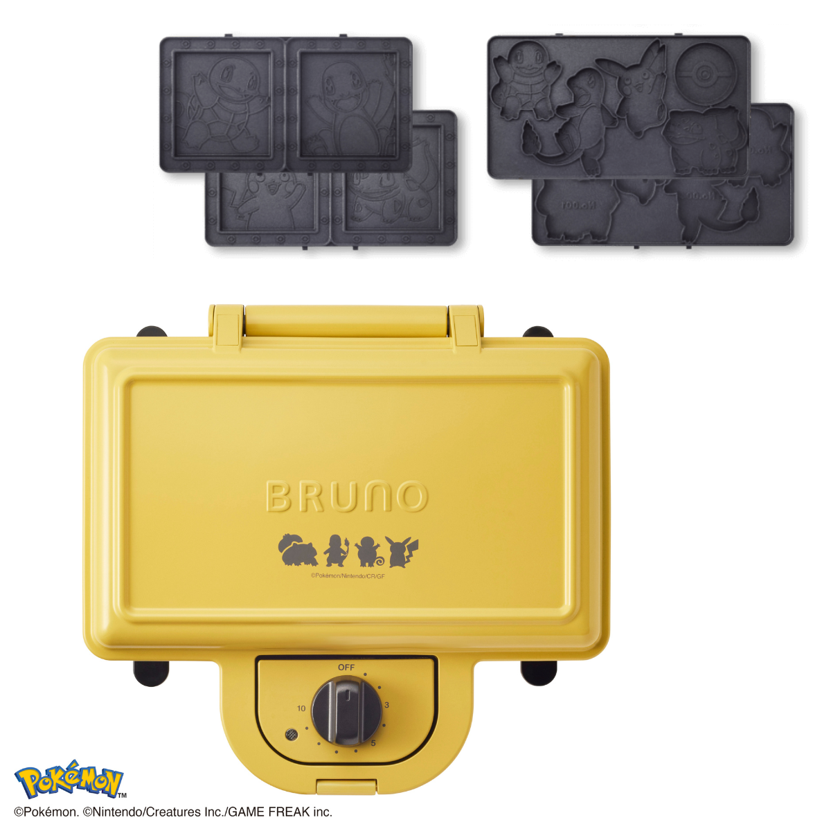 BRUNO Pokémon Double Hot Sandwich Maker BOE132-YE – Ace Kitchen Ltd BRUNO Pokémon Double Hot Sandwich Maker BOE132-YE – Ace Kitchen Ltd