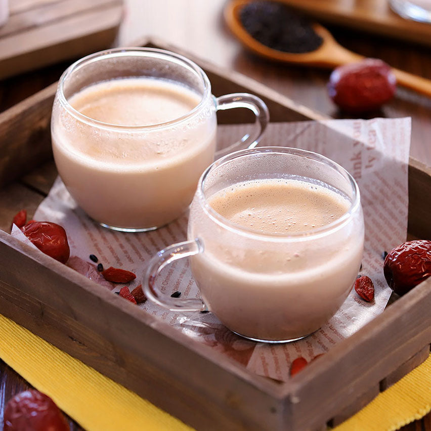 黑米紅棗杞子奶