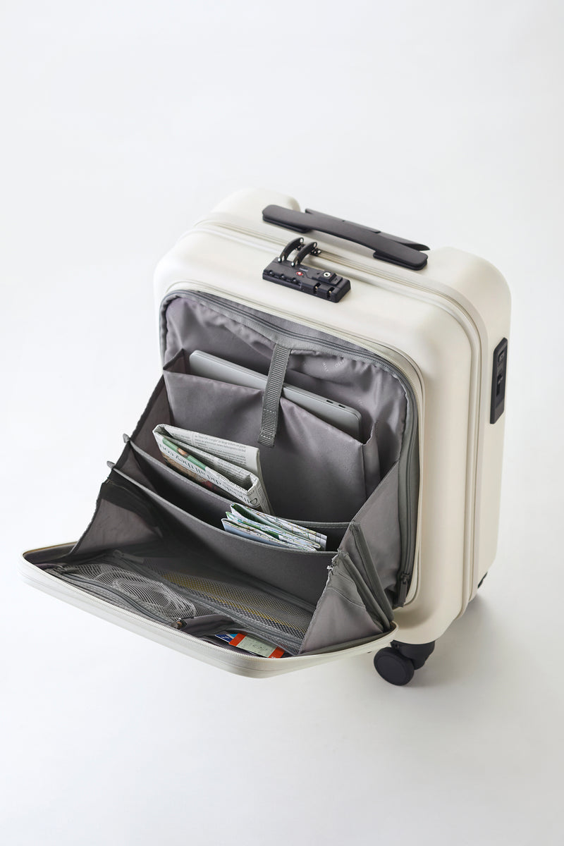 MILESTO UTILITY Front Pocket Cabin Size Luggage 31L - Black MLS589-BK