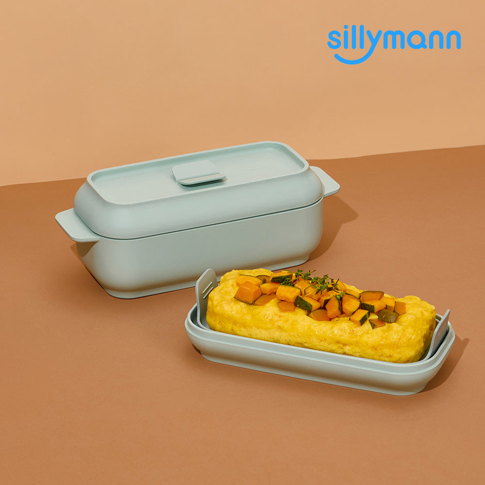 Sillymann Yori 微波爐矽膠蒸煮盒長型 WSK7016
