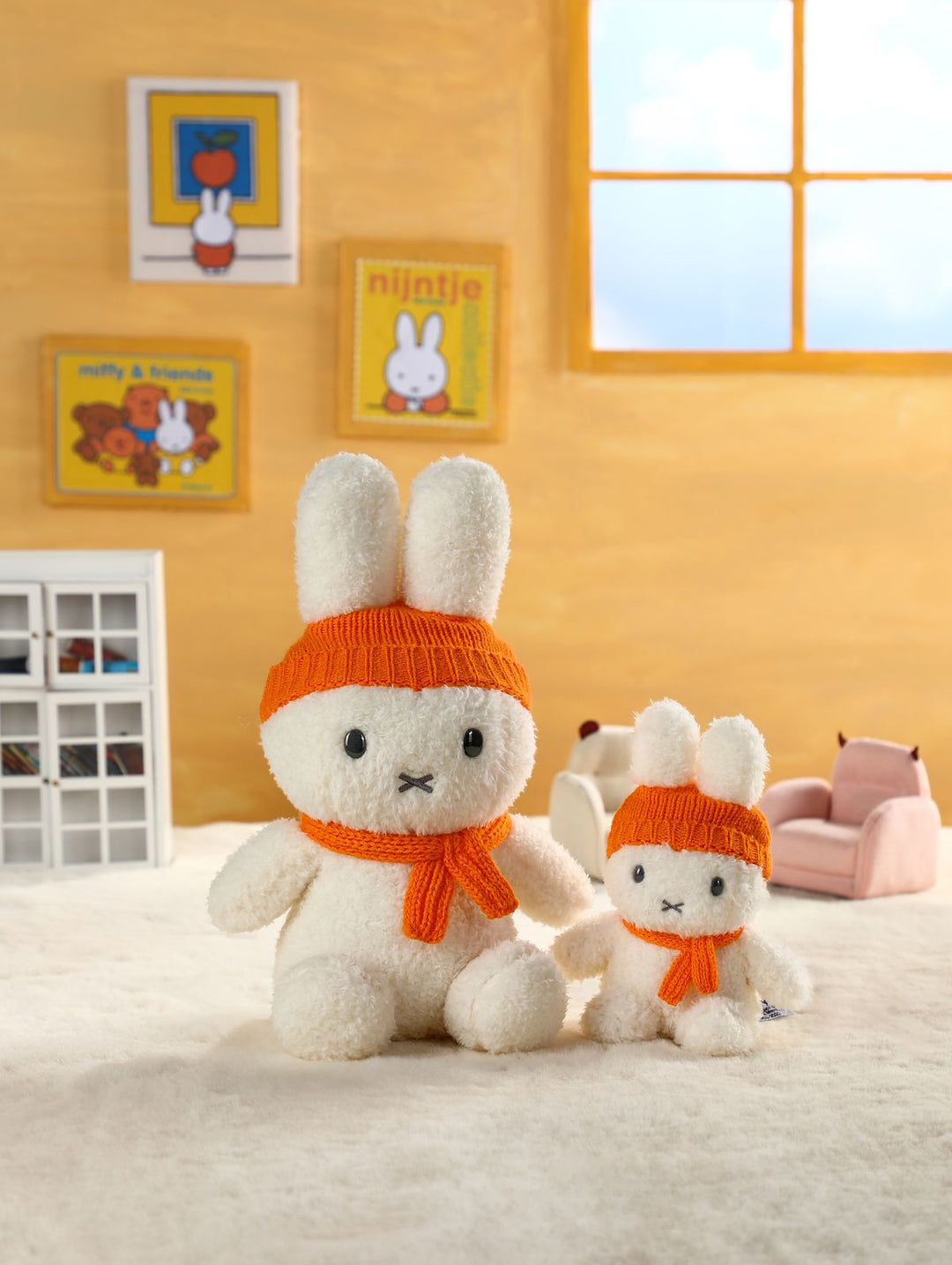 miffy 毛絨鎖匙扣 (冷帽) - 橙色 MIF37357