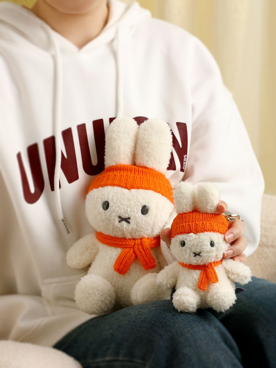 miffy plush keychain (cold cap) - Orange MIF37357