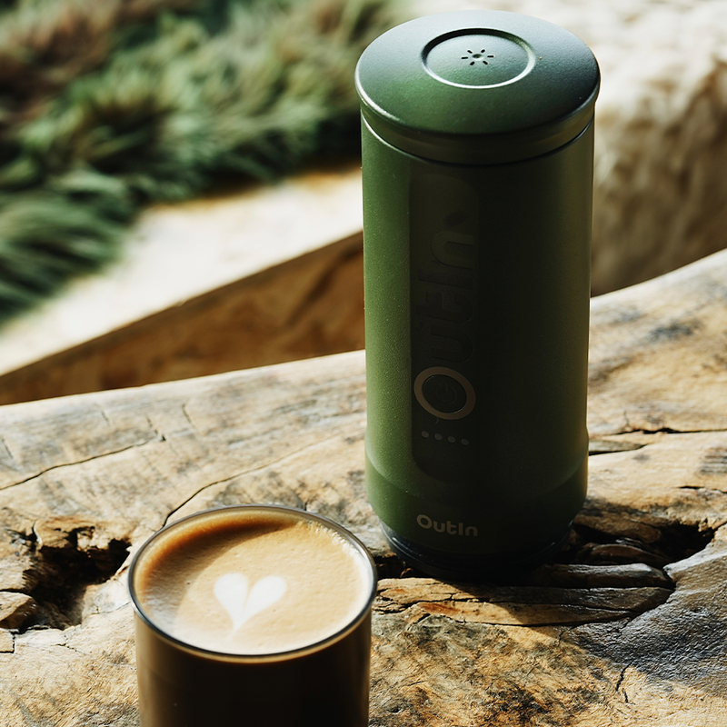 OutIn Nano 無線便攜 Espresso 咖啡機 - 軍綠色 OTI-A002