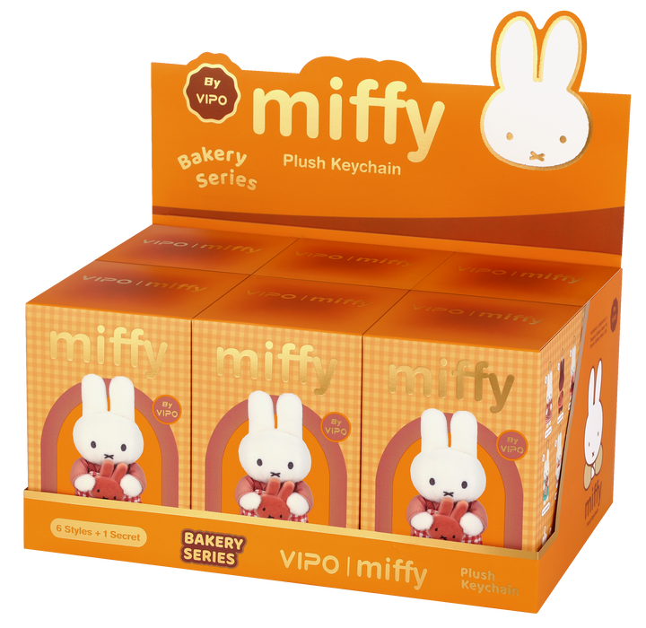 （預售）Miffy 麵包店鎖匙扣盲盒 (一箱6個不重複) | MIF37620-SET6
