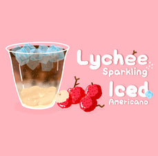 Lychee Sparkling Iced Americano 荔枝氣泡凍美式咖啡
