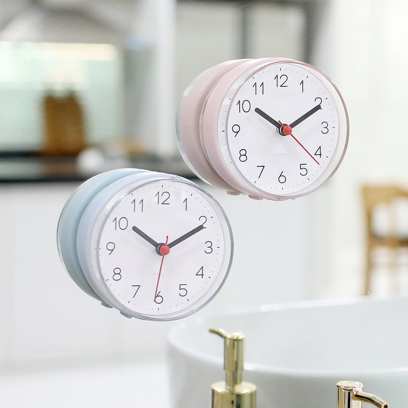 mooas 2-Way Bath Clock - Pink MO-MBC1PK