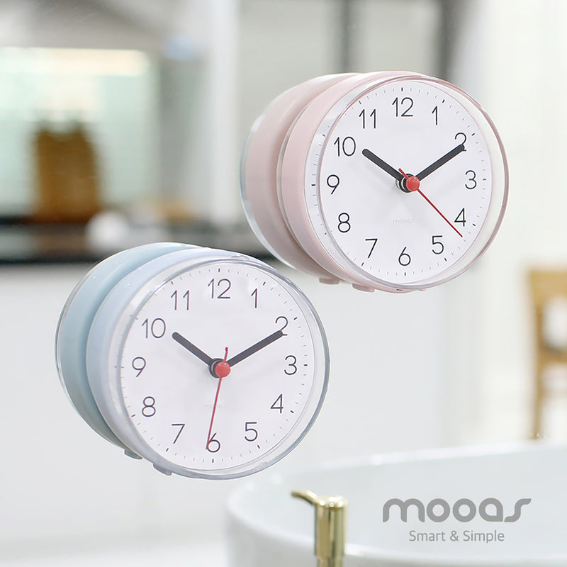 mooas 兩用浴室鐘 - 藍色 MO-MBC1BL
