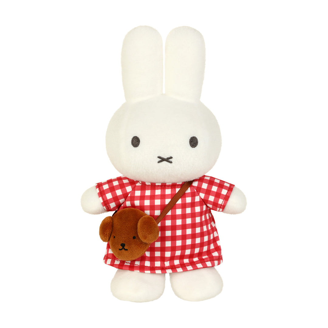 VIPO Miffy 格紋連身裙毛公仔 | MIF37619