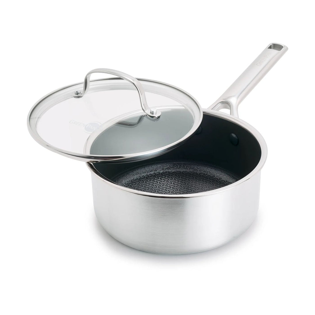 GreenPan APEX 陶瓷不沾單柄鍋 18cm 附玻璃蓋 | CC010625