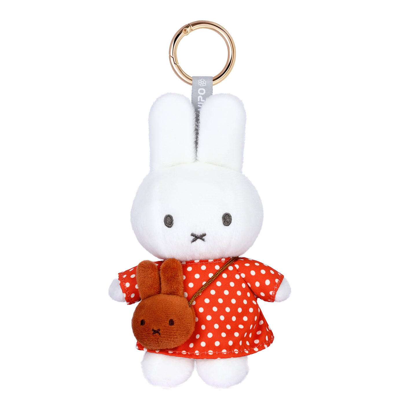 VIPO Miffy 毛絨鑰匙扣 - 紅底白點梅蘭妮包 | MIF37636