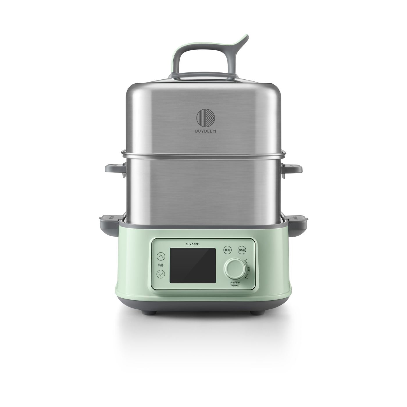 BUYDEEM 14L Double Deck Food Steamer (S Chinese, HK Plug) | BD-G76-GR-SET