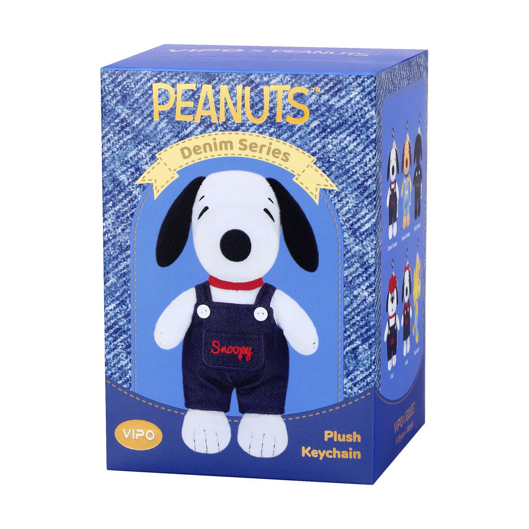 VIPO Peanuts 牛仔毛絨鑰匙扣盲盒 (隨機包裝) | SP37597
