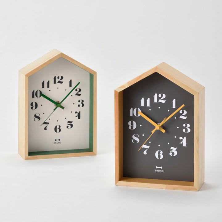 BRUNO Wood House 2-Way Clock | BCW042