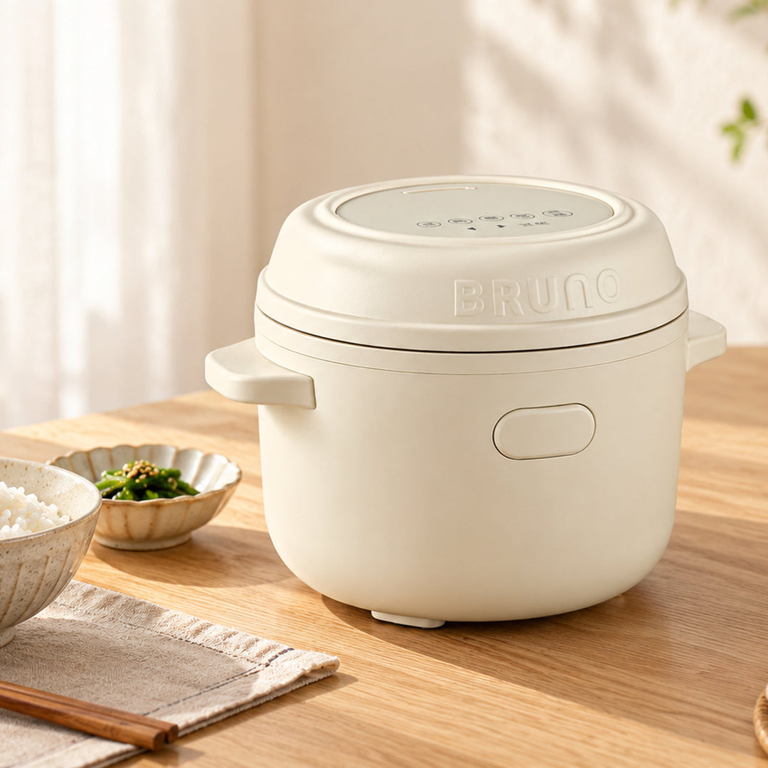 BRUNO 鈦內膽微壓小型電飯煲 1.5L | BZK-FB01HK-TI-IV