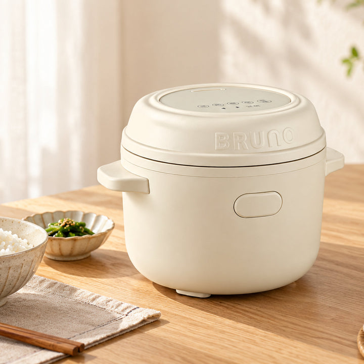 BRUNO 鈦內膽微壓小型電飯煲 1.5L | BZK-FB01HK-TI-IV