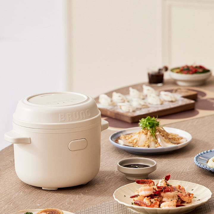 BRUNO 鈦內膽微壓小型電飯煲 1.5L | BZK-FB01HK-TI-IV