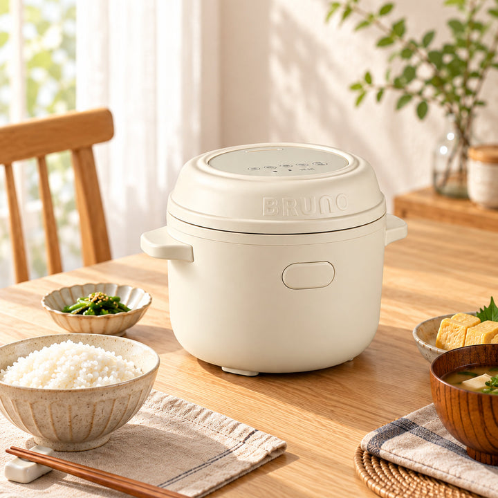 BRUNO 鈦內膽微壓小型電飯煲 1.5L | BZK-FB01HK-TI-IV