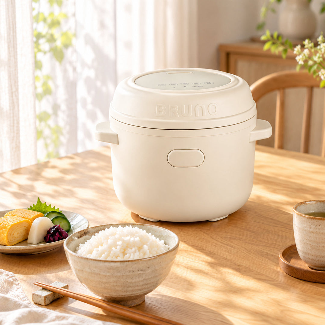 BRUNO 鈦內膽微壓小型電飯煲 1.5L | BZK-FB01HK-TI-IV