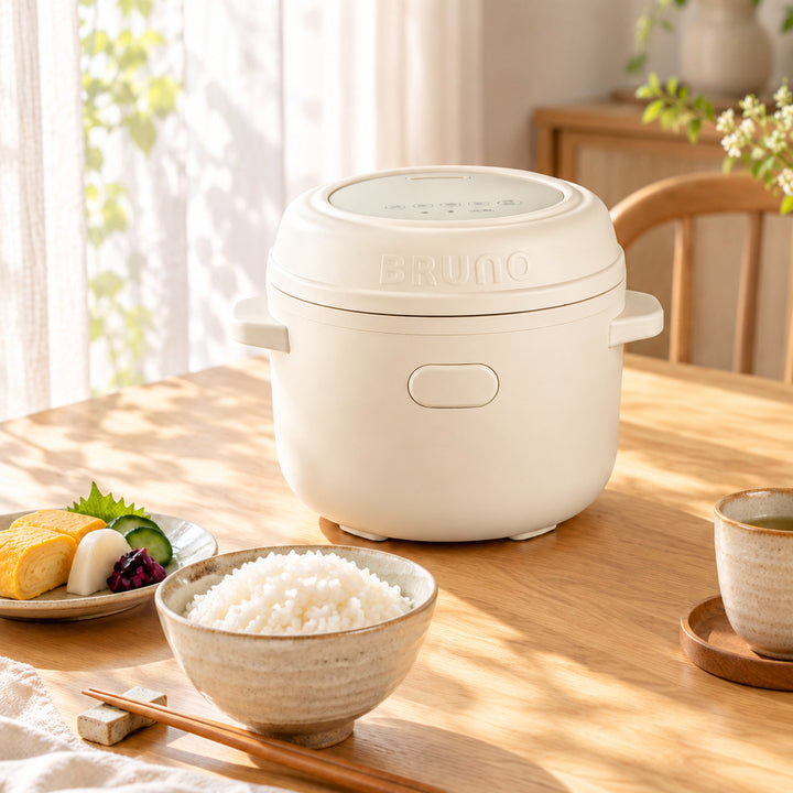 BRUNO 鈦內膽微壓小型電飯煲 1.5L | BZK-FB01HK-TI-IV
