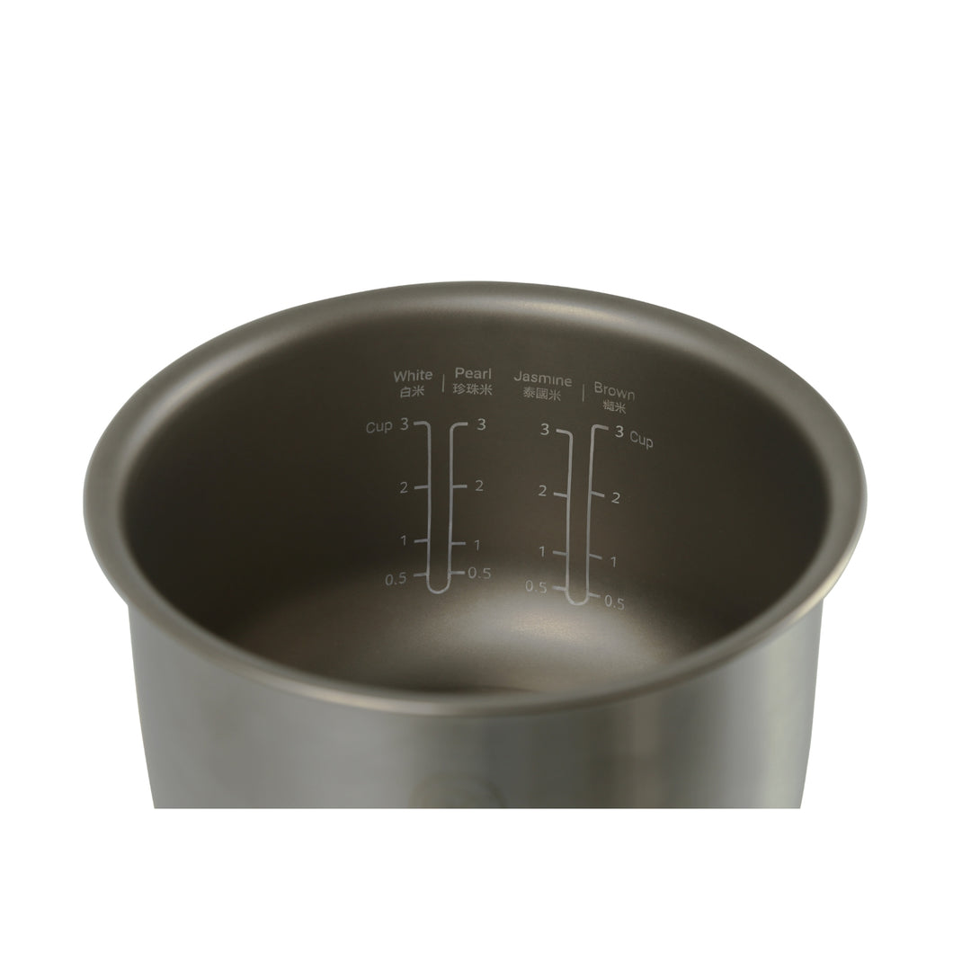BRUNO 鈦內膽微壓小型電飯煲 1.5L | BZK-FB01HK-TI-IV