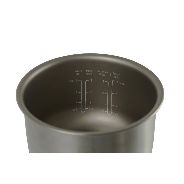 BRUNO 鈦內膽微壓小型電飯煲 1.5L | BZK-FB01HK-TI-IV