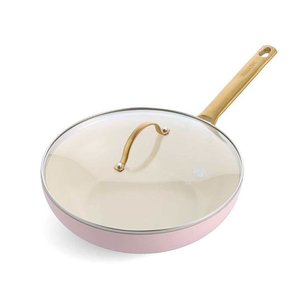 GreenPan Padova Pink Wok with Lid 28cm GP-CC006200