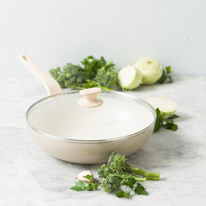 GreenPan New Essence 陶瓷易潔炒鑊 28cm 連蓋 | CC009919