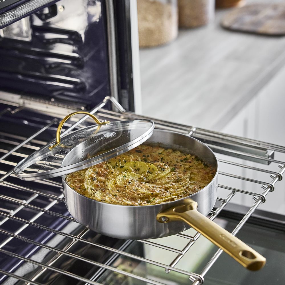 GreenPan Padova 不鏽鋼深煎鍋連蓋 24cm | CC010330