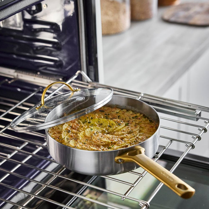 GreenPan Padova 不鏽鋼深煎鍋連蓋 24cm | CC010330