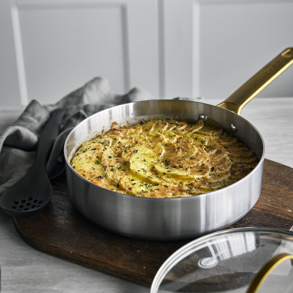 GreenPan Padova 不鏽鋼深煎鍋連蓋 24cm | CC010330