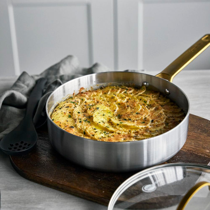 GreenPan Padova 不鏽鋼深煎鍋連蓋 24cm | CC010330