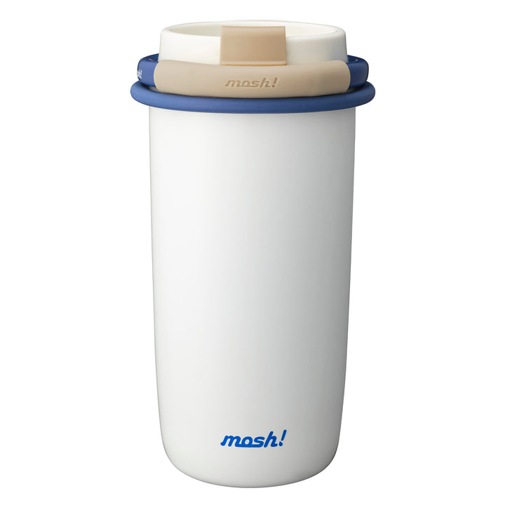 Mosh! Straw Bottle 480ml - White DS-DMLS480WH