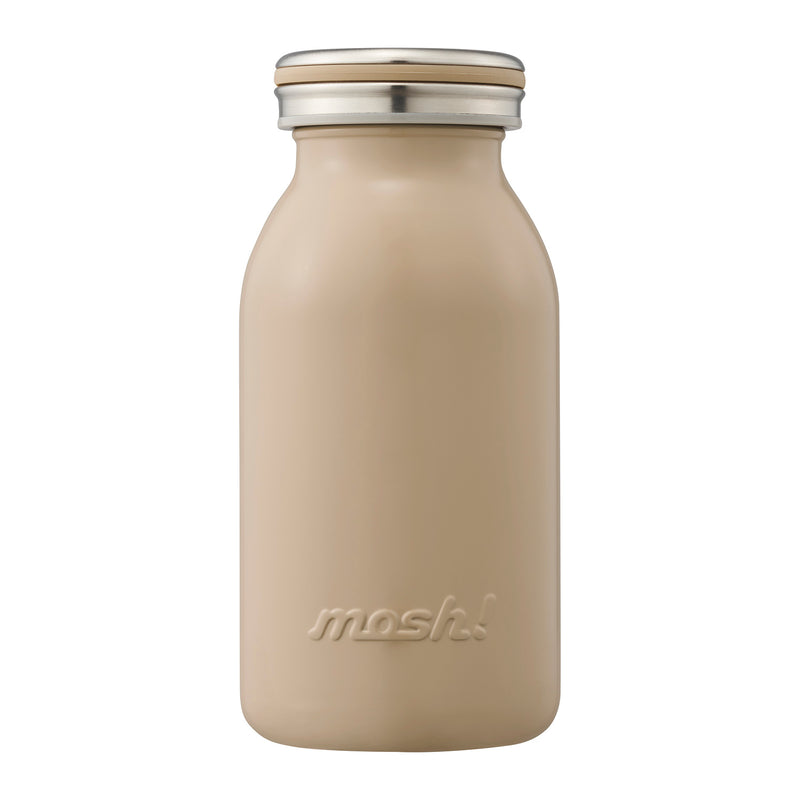 Mosh! 牛奶樽型不銹鋼保溫瓶 380 毫升 - 啡色 DS-DMNMB380MK