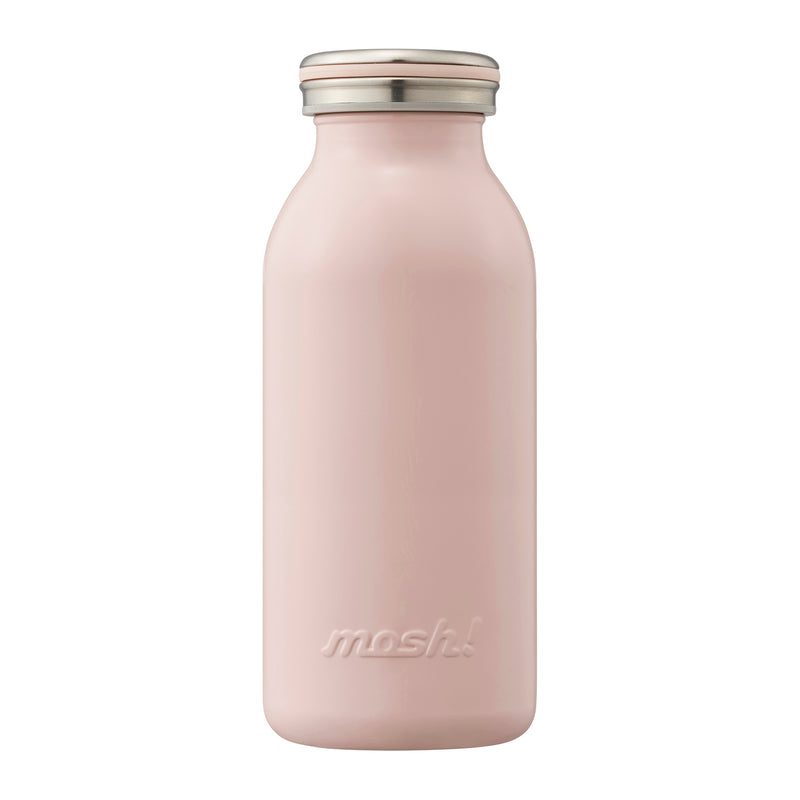 Mosh!  牛奶樽型不銹鋼保溫瓶 600 毫升 - 粉紅色 DS-DMNMB600ST