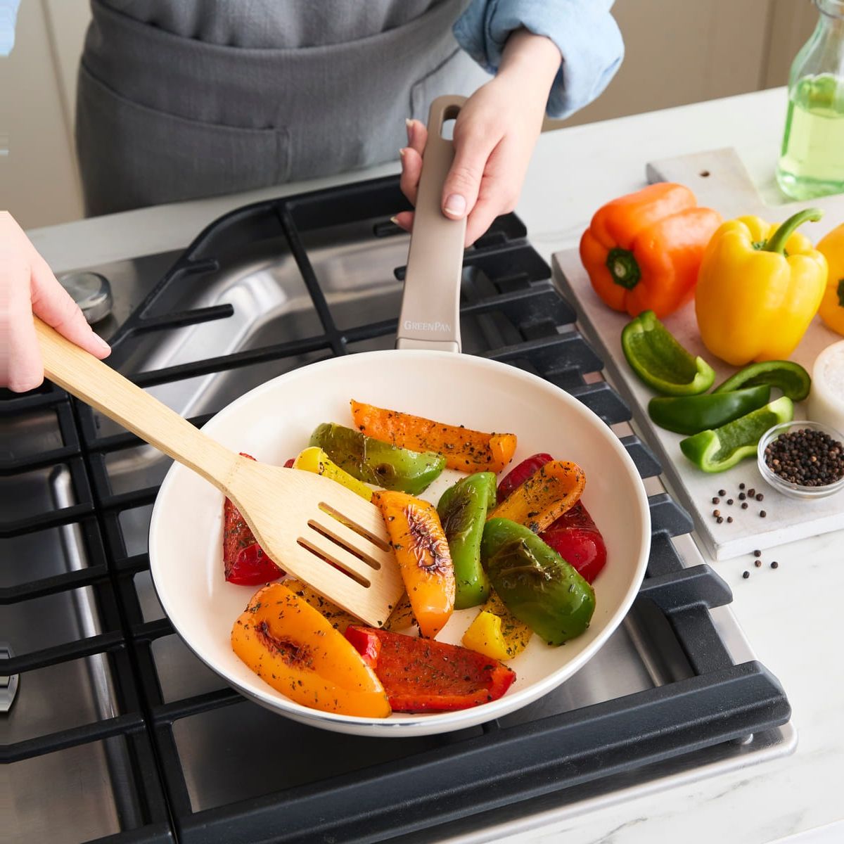 GreenPan Essence 陶瓷不沾煎鍋 30cm - 灰褐色 | CC009918