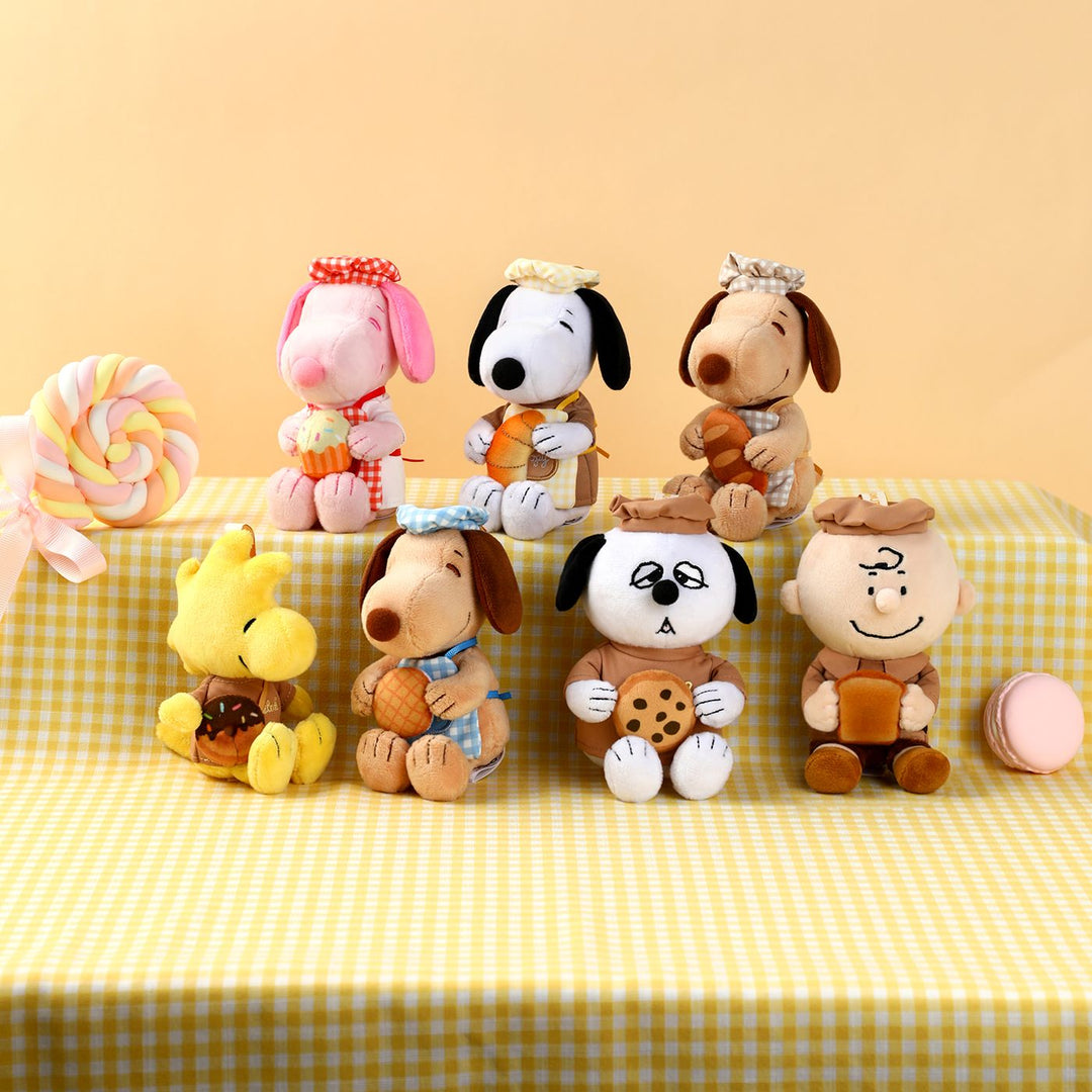 VIPO Peanuts Snoopy 烘焙系列毛毛鎖匙扣盲盒 (1箱6個不重覆) | SP37593-SET6
