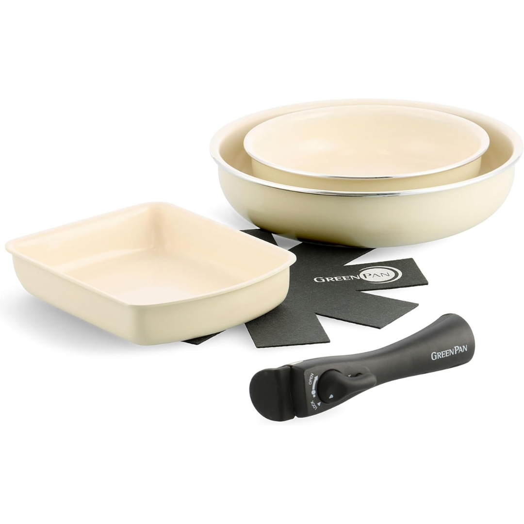 GreenPan Click Chef 5 pcs Set + Handle (without Lid)