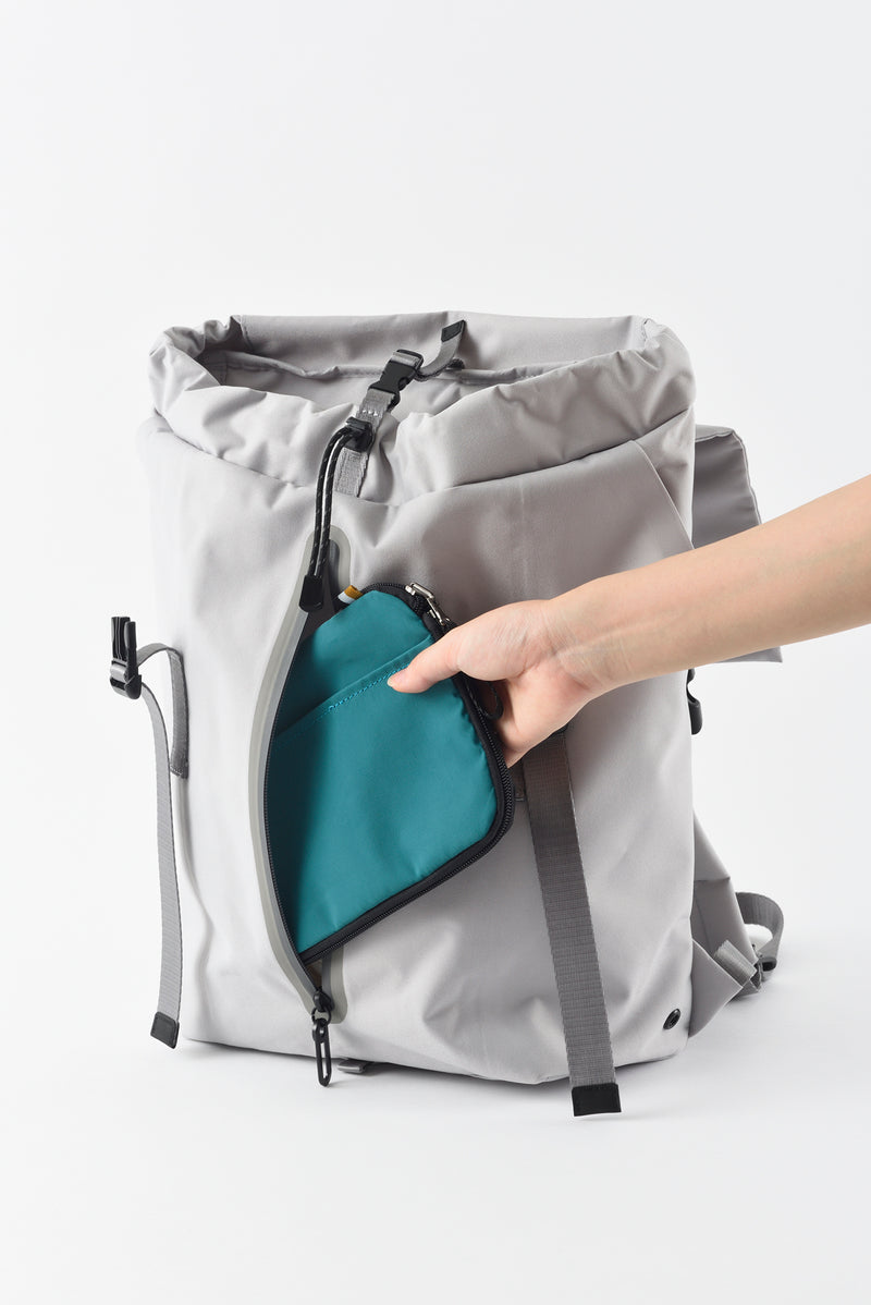 MILESTO LIKID Flap Backpack - Light Gray MLS842-LGY
