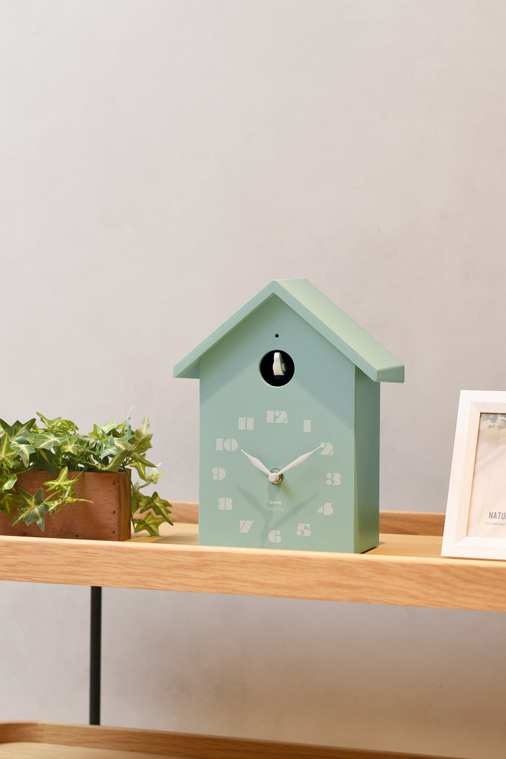 BRUNO Bird House Clock - Mint Green BCW047-MTRG