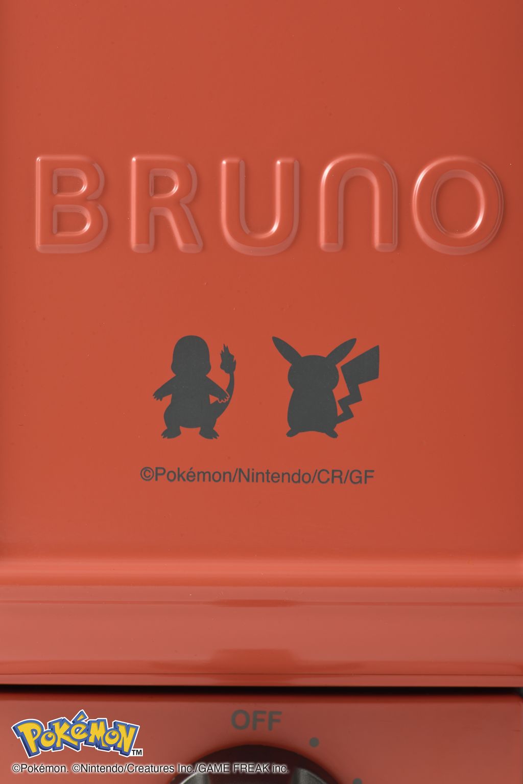 BRUNO Pokémon Single Sandwich Maker - Red BOE131-RD (Pre-order 10 Nov 2024)