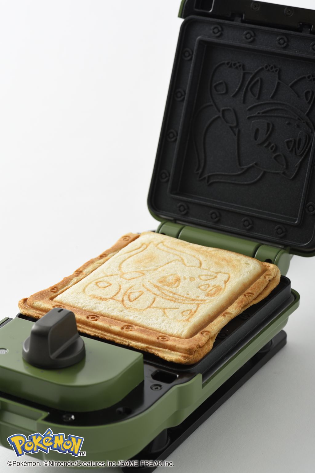 [Pre-Order Offer] Pokémon Limited Edition Single Hot Sandwich Maker (Green) - Free Taiyaki Plate Included! (Estimated delivery by November 10th)