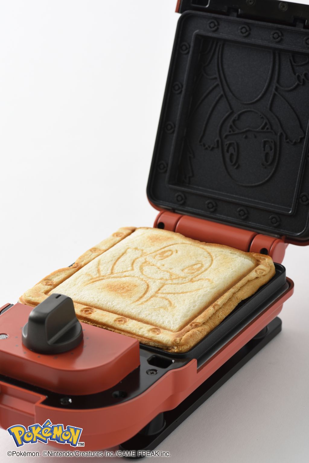 [Pre-Order Offer] Pokémon Limited Edition Single Hot Sandwich Maker (Red) - Free Taiyaki Plate Included! (Estimated delivery by November 10th)