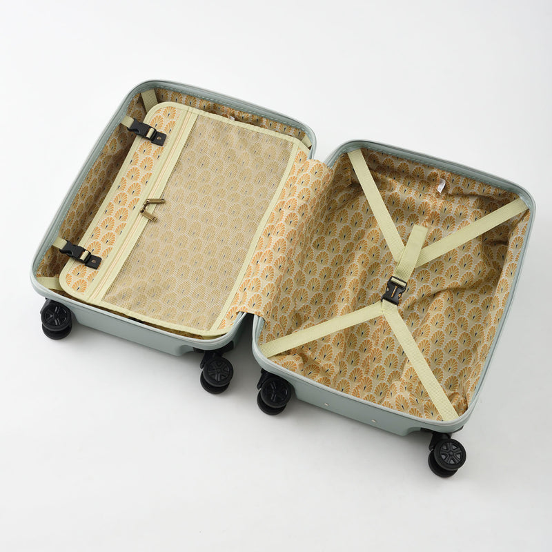 MILESTO UTILITY Classy Designed Cabin Size Luggage 37L - Pale Green MLS557-PGR