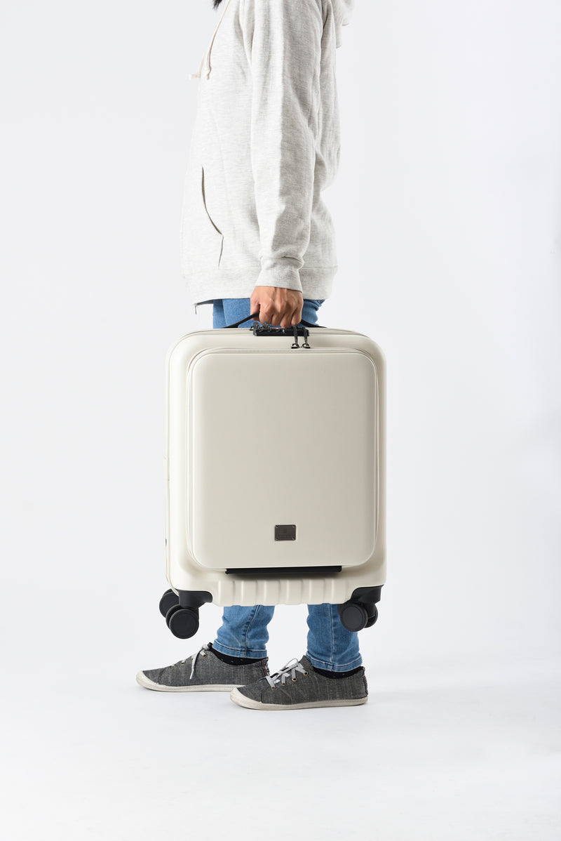 MILESTO UTILITY Front Pocket Cabin Size Luggage 31L - Black MLS589-BK