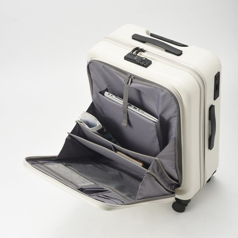 MILESTO UTILITY Front Pocket Luggage 50L - White MLS721-WH