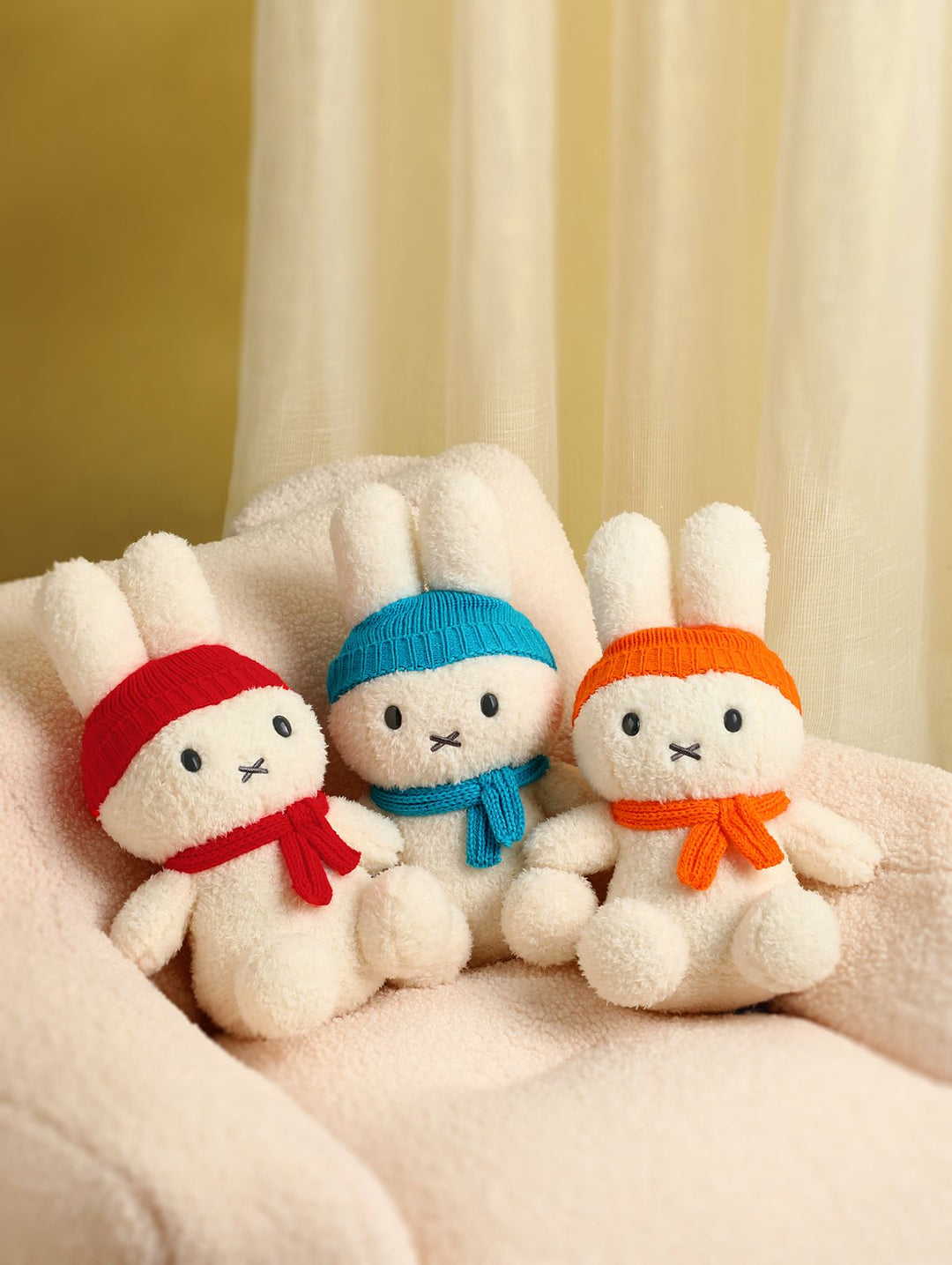 miffy plush doll (cold hat) - Orange MIF37356