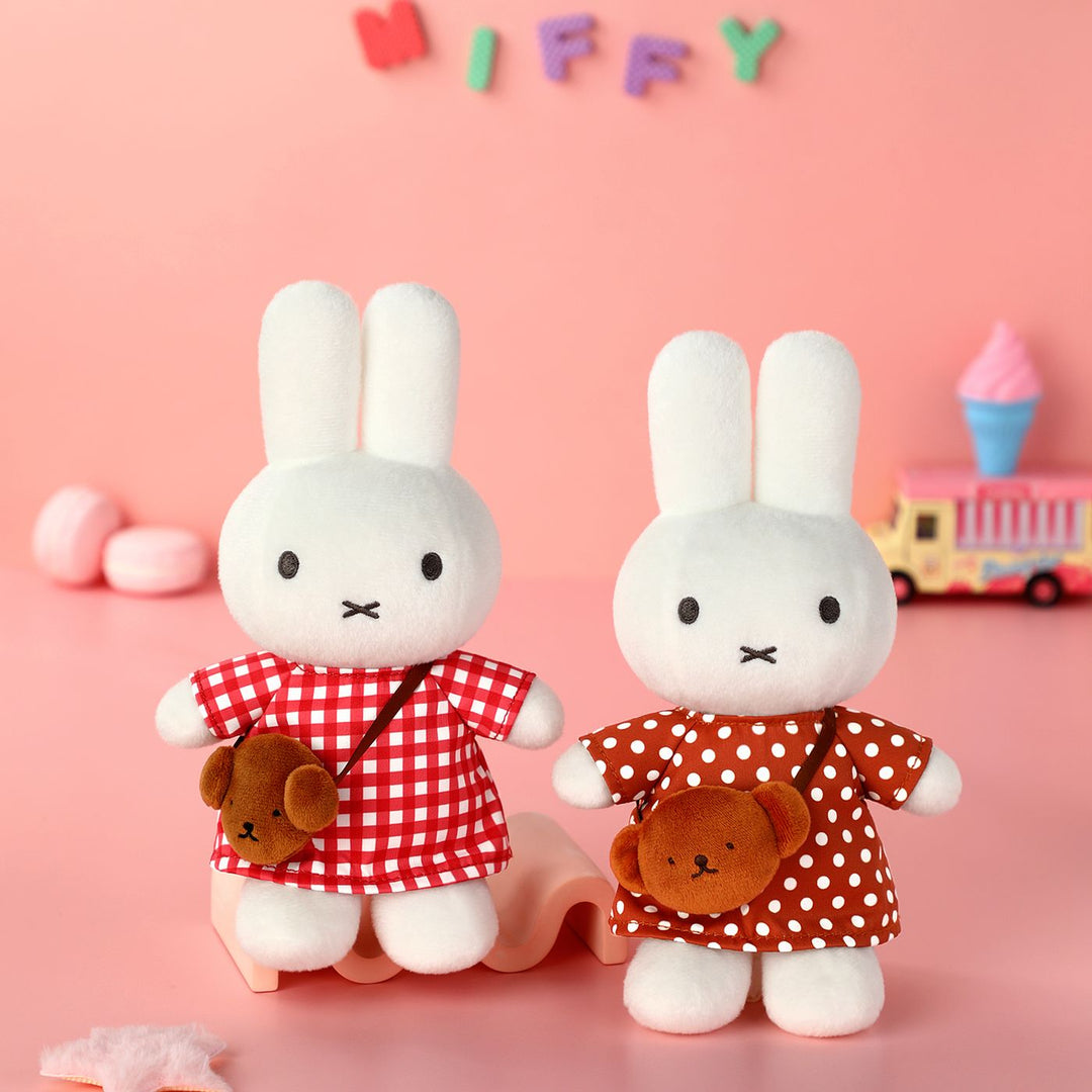 VIPO Miffy 波點連身裙毛公仔 | MIF37559