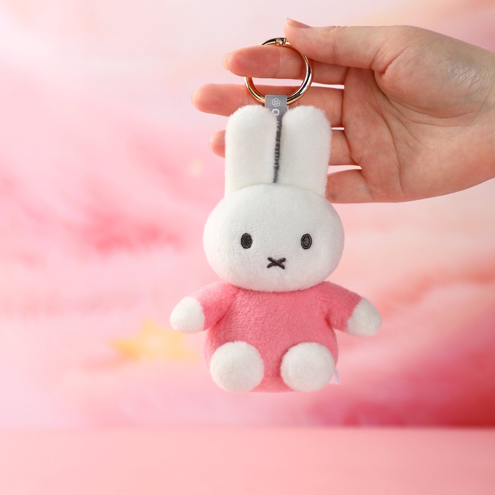 VIPO 米菲彩色毛絨鑰匙扣 - Miffy Pink | MIF37613