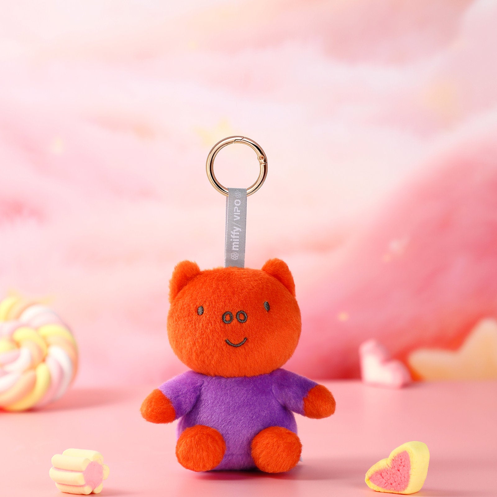 VIPO 米菲彩色毛絨鑰匙扣 - Poppy | MIF37617