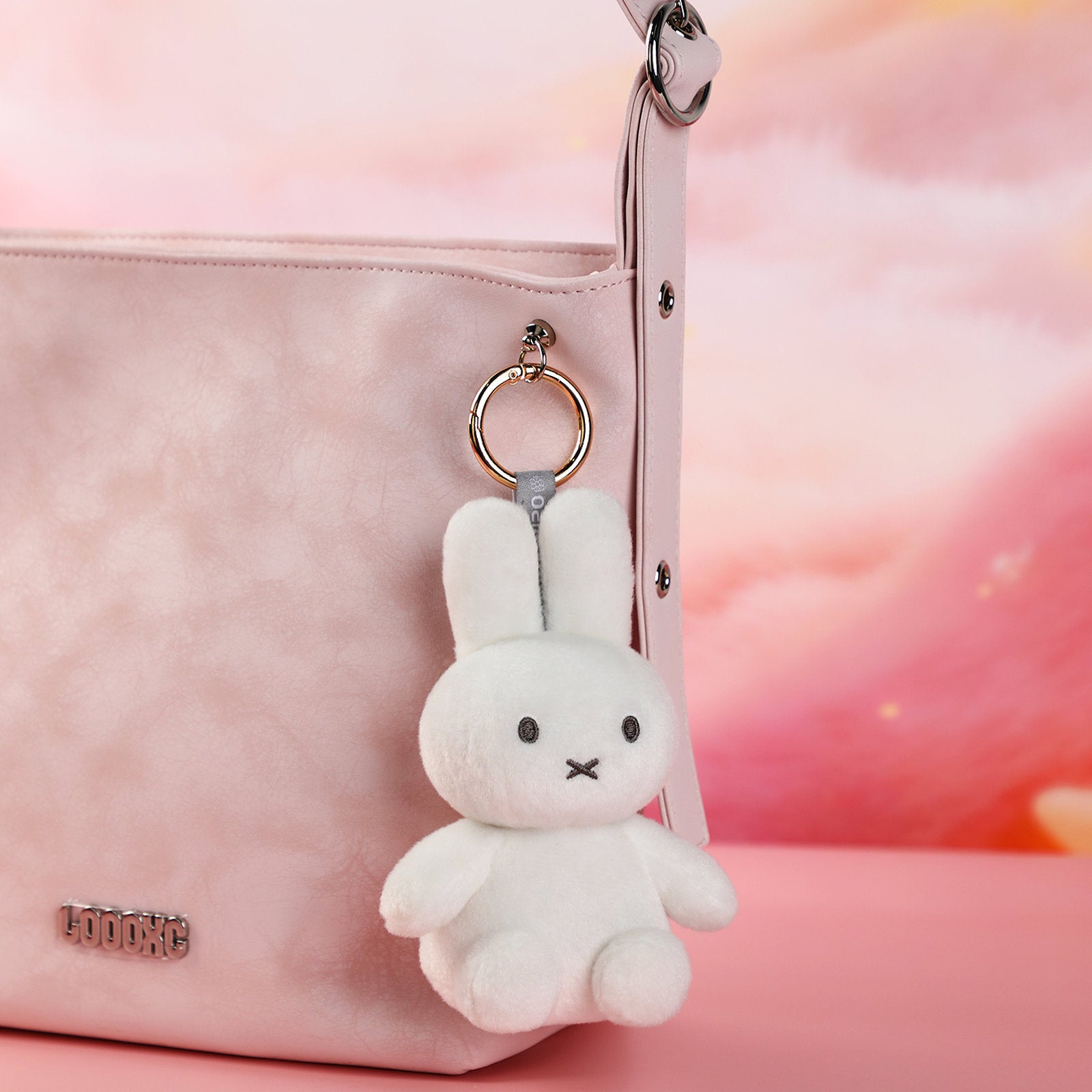VIPO 米菲彩色毛絨鑰匙扣 - Miffy White | MIF37618